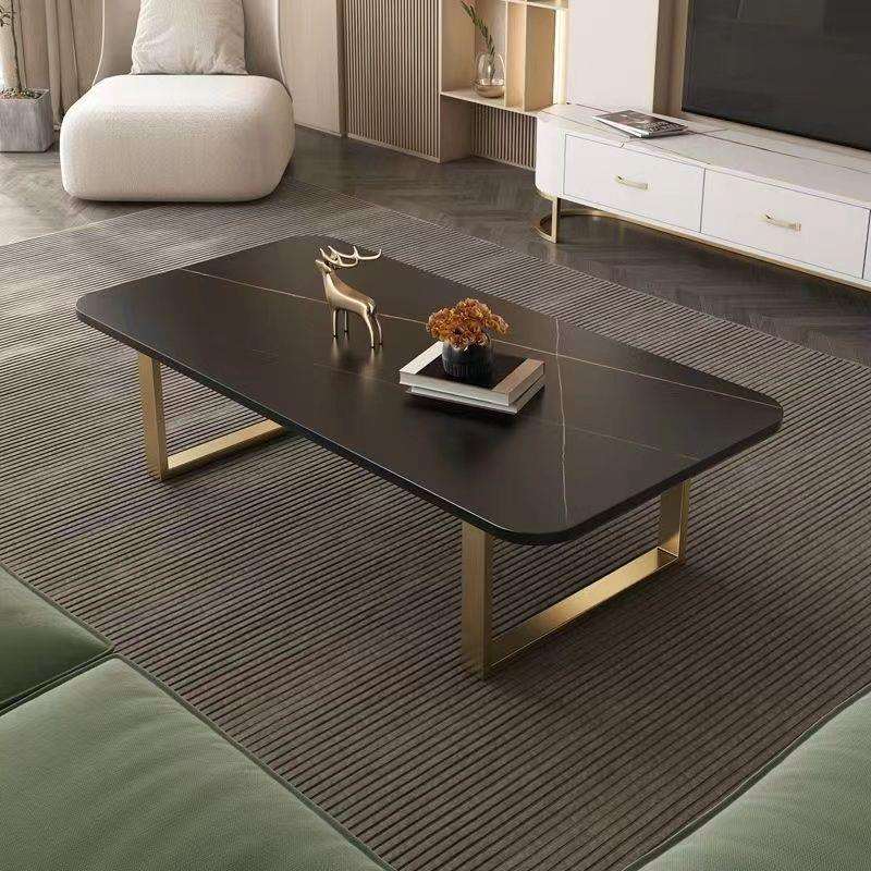 茶几小户型岩板泡茶桌客厅家用极简茶台感长方形创意桌子简易