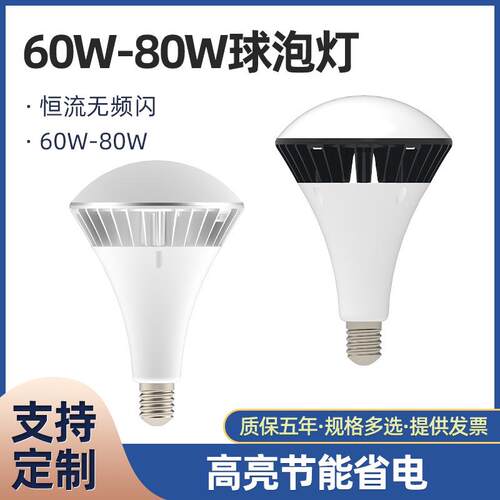 30W-80W球泡灯LED别墅室内球泡灯防水球泡灯套件厂家灯泡
