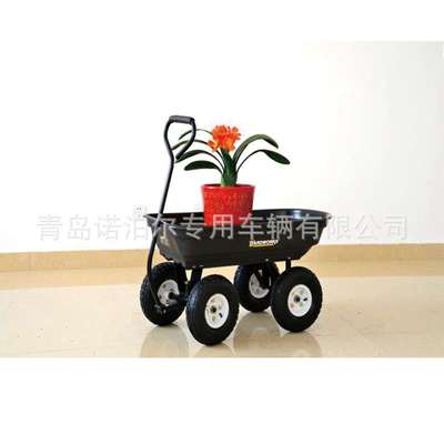花卉园艺工具花园多功能清扫小推车带框拉货车花园拖车绿植搬运车