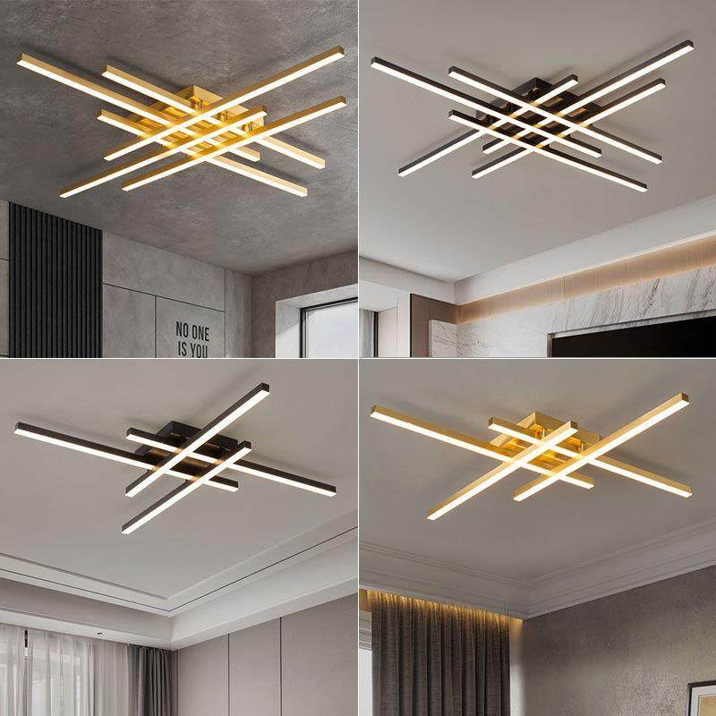 后现代极简风线条吸顶灯LED全铜轻奢艺术吸顶灯家用客厅卧室灯具,鲜花速递/花卉仿真/绿植园艺,割草机/草坪机,淘宝优惠券,粉丝福利购,淘宝优惠卷