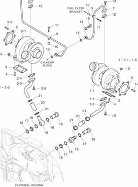 65.09901-0018A涡轮减速器垫圈PU158斗山