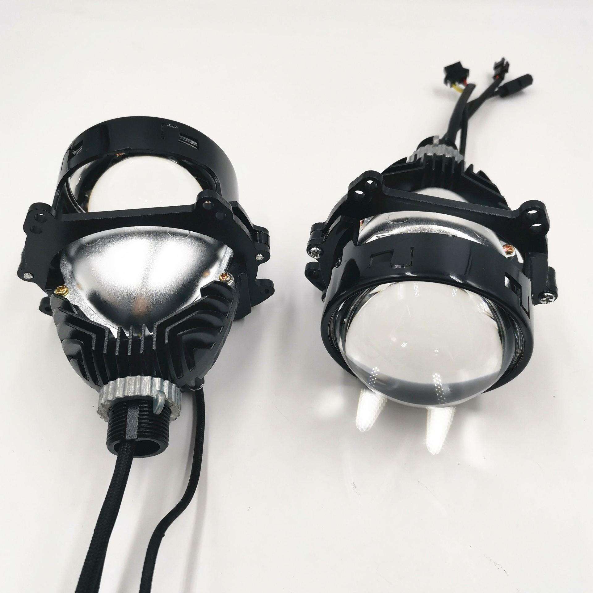 2025新款led灯汽车灯 3.0寸LED双光透镜大灯超亮聚光无损通用透镜