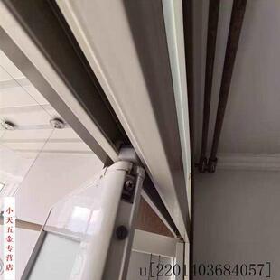 老款折叠门铝合金五金配件推拉门滑轮轮轨道上吊子卫生间塑料隔断