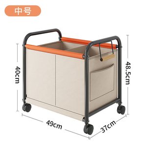 桌下收纳筐零食收纳架小拉车可移动桌边办公室工位放包架置物架