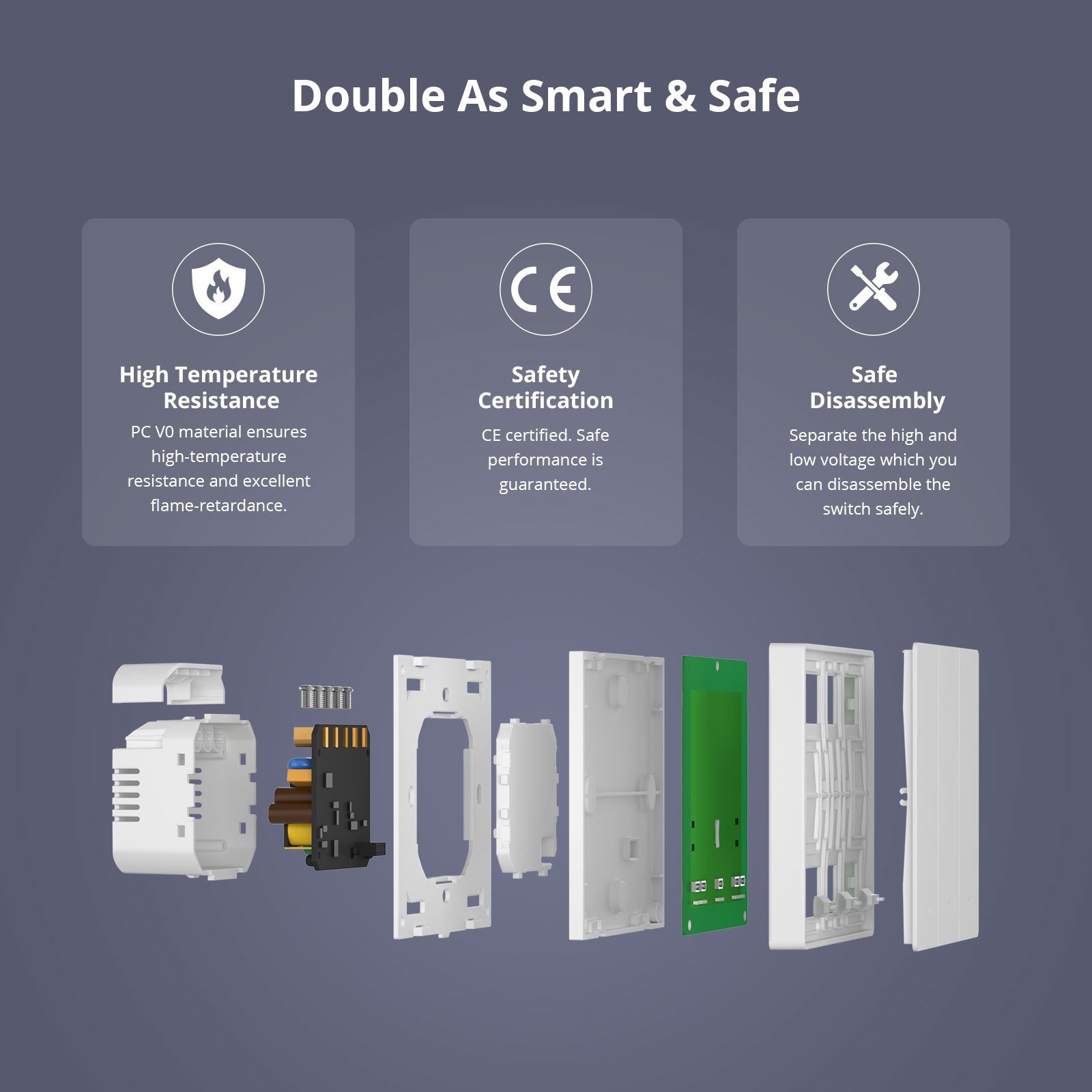 Sonoff M5 86 1C 2C 3C Matter 欧规Wifi智能按键开关智能家居开图片