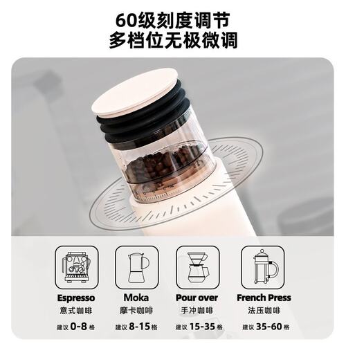 跨境磨豆机商用磨豆机咖啡豆研磨机手冲意式磨粉器小型粗细咖啡机