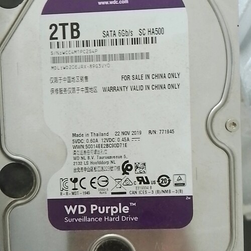 议价出西数2TB紫盘39个 监控盘 录像机专用