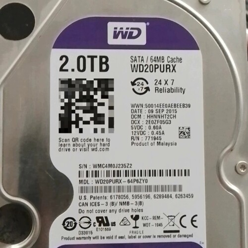 议价出2T西数紫盘绿盘100个，拆机盘