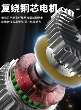 Hugong小型起重机220V微型电动葫芦装饰家用可调电动葫芦1吨起重