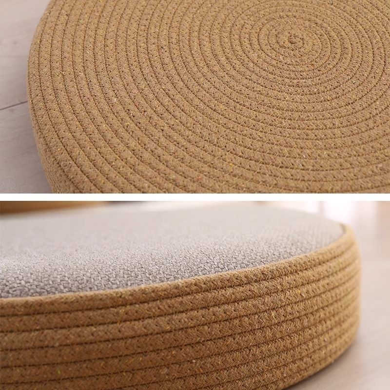 日式亚麻蒲团坐垫榻榻米垫子圆形客厅地板L地上阳台飘窗台打坐禅,橡塑材料及制品,亚克力管/有机玻璃管,淘宝优惠券,粉丝福利购,淘宝优惠卷