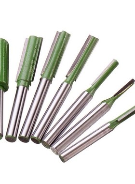 7Pcs/set 6mm Shank Single Double Flute StraigQht Bit Milling