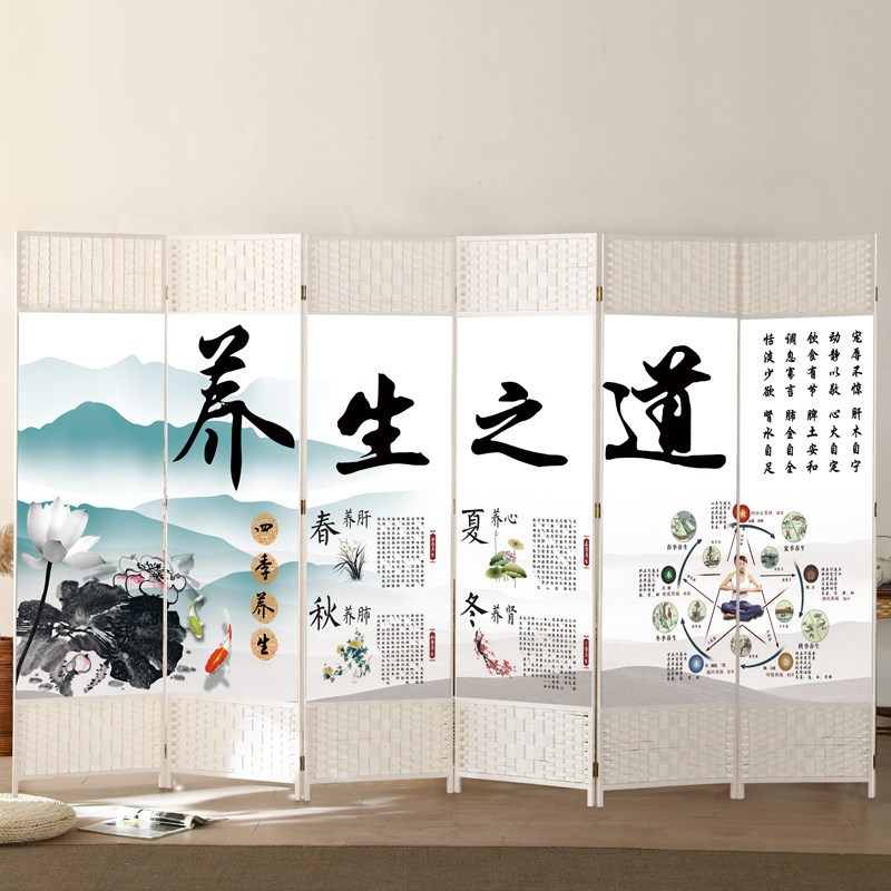 简易屏风折叠g移动隔断墙卧室遮挡家用客厅现代简约办公室平风帘