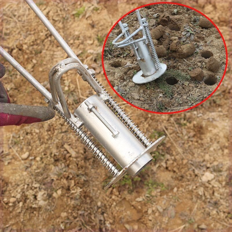 栽苗神器农e用工具大全打孔器种植辣椒苗西瓜种菜打洞地膜打孔神