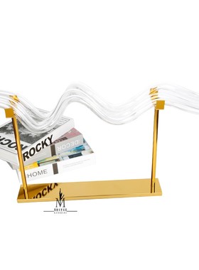 北欧简约玻璃摆j件装饰品不锈钢钛金底座软装家居时尚工艺摆台精