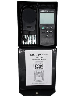 台湾泰仕TES-1337B照w度计(光强度)数字式光照度计 测光表