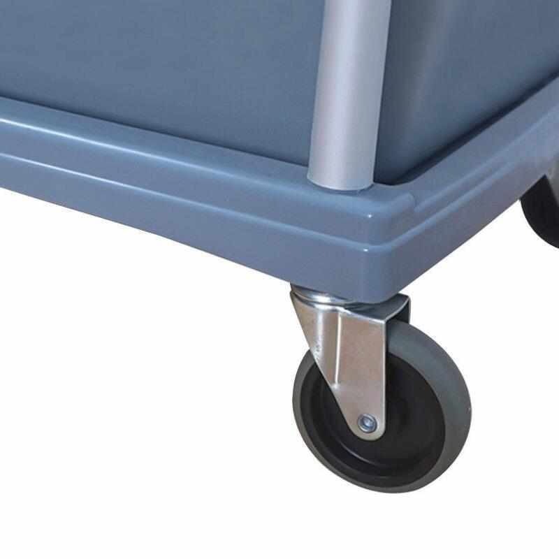 兰诗LAUTEEFW1p021三层推车收碗车带垃圾桶清洁推车双把手推车