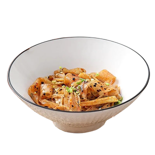 日式拉面碗家用陶瓷大号碗泡面碗吃面条碗饭碗汤碗创意斗笠碗餐具