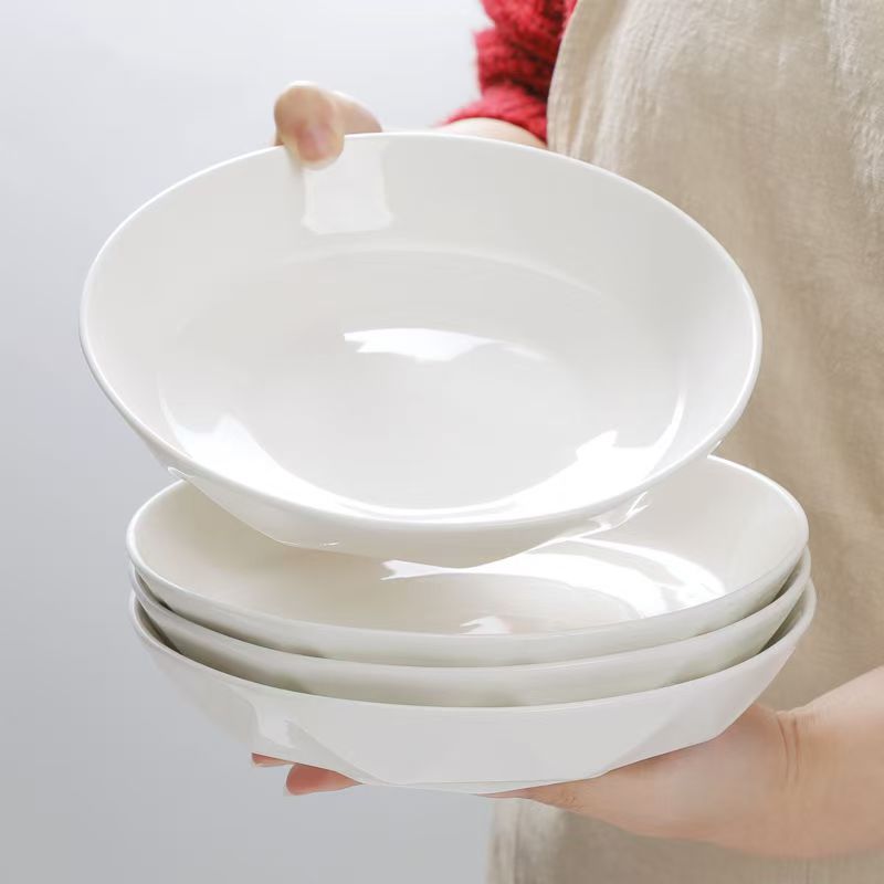 吾安碗饭盘瓷大众圆形钻石设计