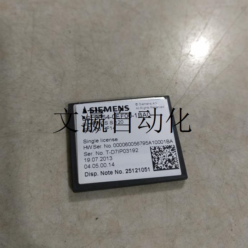 非实价西门子S120存储卡CF卡 6SL3054-0EF00-1BA0实拍二手拆询价