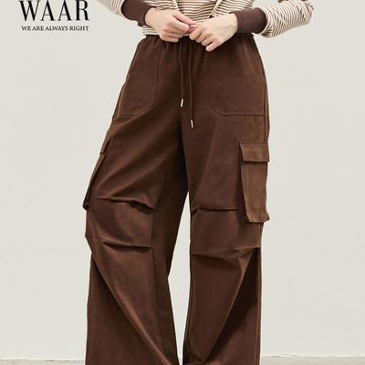 美式宽松直筒慵懒感工装裤W1110