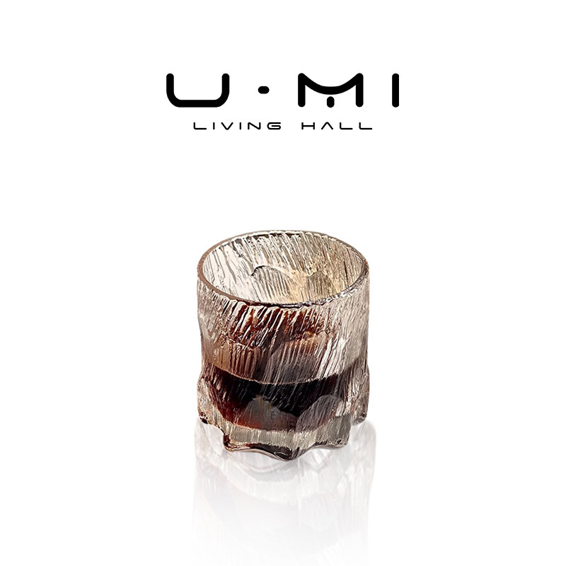 U Mi LIVING·玄冰 |酒具ins风玻璃杯家用喝水杯高级感冰川纹酒杯