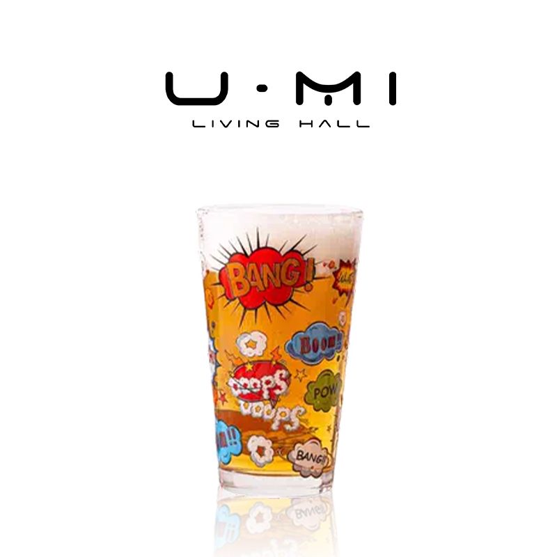 U Mi LIVING·爆炸花 | 杯具玻璃杯啤酒杯创意耐热牛奶饮料杯印花