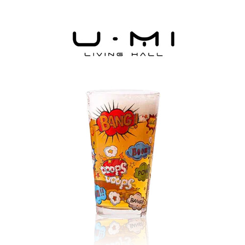 U Mi LIVING·爆炸花 | 杯具玻璃杯啤酒杯创意耐热牛奶饮料杯印花