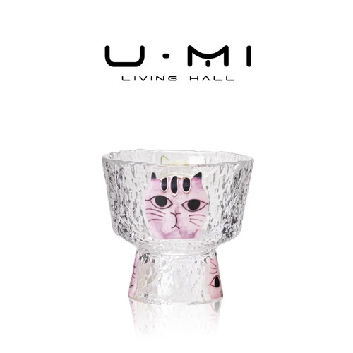 U Mi LIVING·高足 | 杯具水晶玻璃高足杯日式清酒杯干果零食碟子