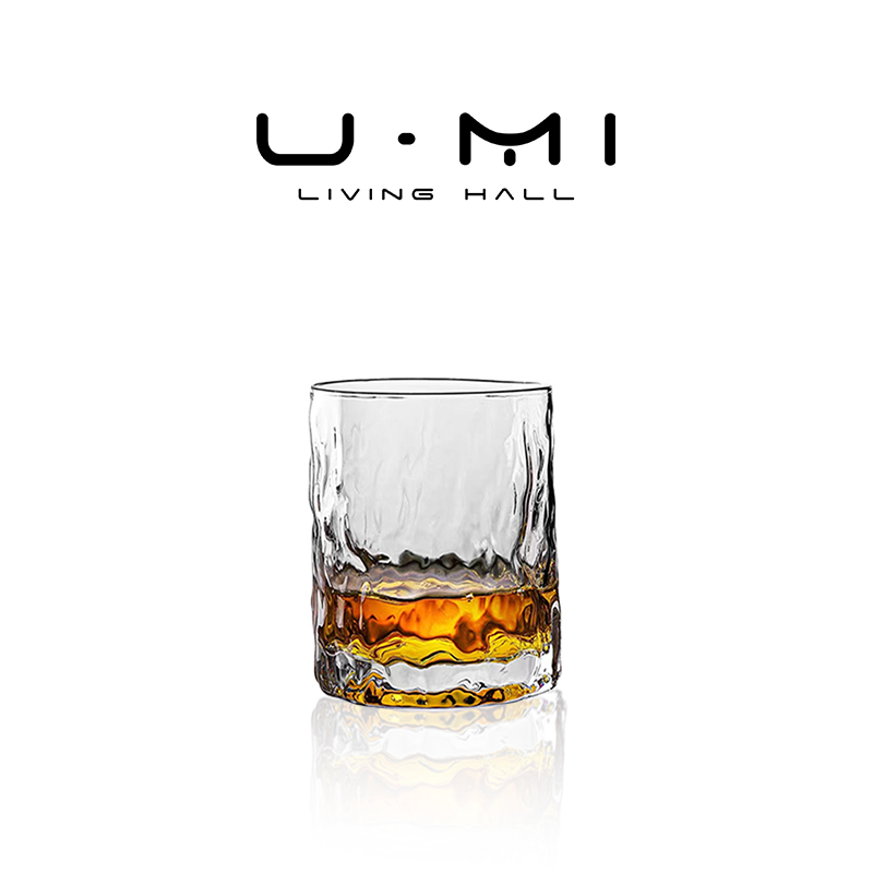 U Mi LIVING·鱼戏 | 酒具洋酒杯威士忌酒杯日式锤纹耐热创意个性