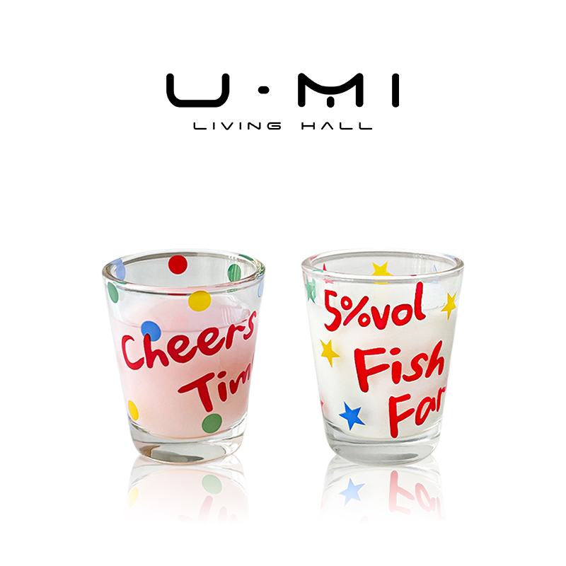 U Mi LIVING · 彩呈 | 酒具玻璃烧酒杯可爱烈酒杯迷你一口杯