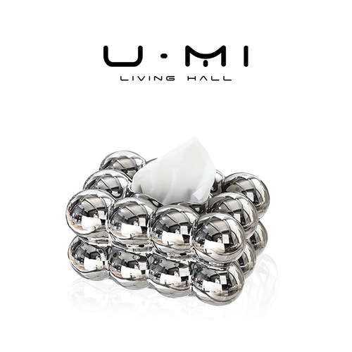 U Mi LIVING·圆珠|纸巾盒客厅高档轻奢陶瓷抽纸盒创意高级感