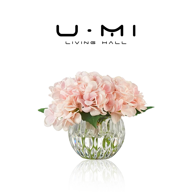 U Mi LIVING·冥想 |花瓶水晶玻璃透明插花瓶客厅北欧居家ins摆件