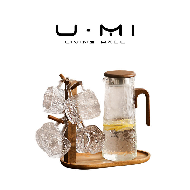 U Mi LIVING·旧叙 | 水壶套装复古玻璃杯套装带把手家用待客耐热