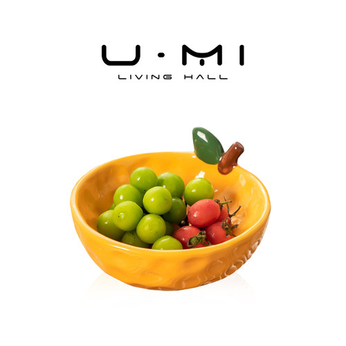 U Mi LIVING · 栖物 | 果盘创意可爱陶瓷零食盘高级感水果收纳筐