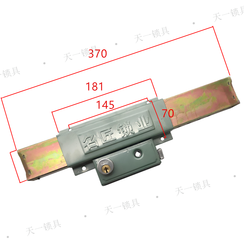 宇立212型 大铁门双扇门齿条锁/电焊大门整体插锁/方钢齿条门锁