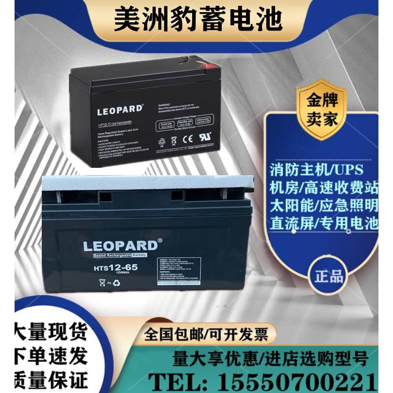 美洲豹蓄电池HTS-12V7A17A24A38A65AH100AH消防应急机房直流屏EPS