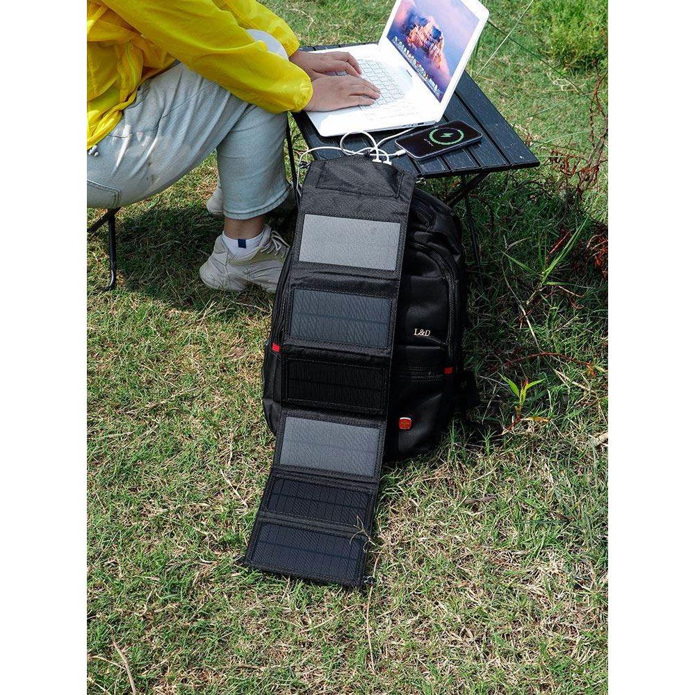 太阳能充电板光伏便携5V12v18V手机户外折叠移动电源发电快充电宝
