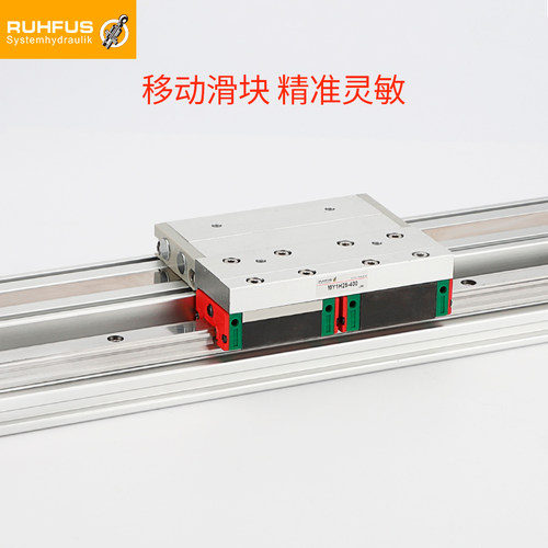 SMC机械式无杆气缸带导轨 MY1H系列可调缓冲气缸模组 工业用铝合