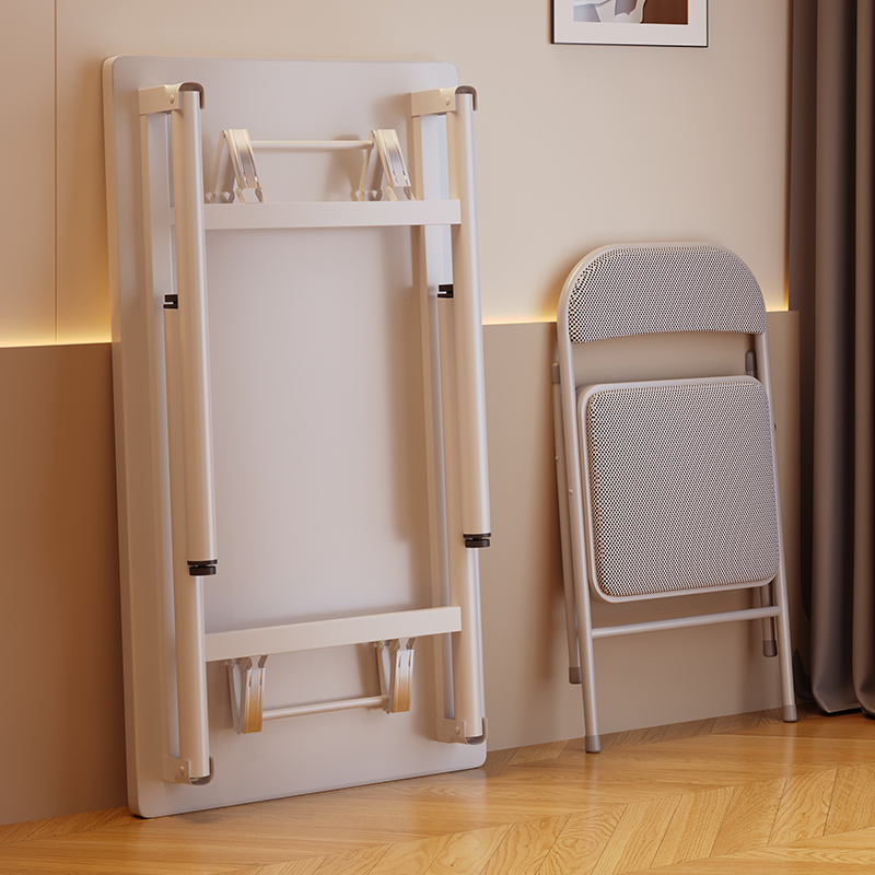 可折叠免安装出租屋简易办公电脑桌学生书桌家用学习小桌子工作台