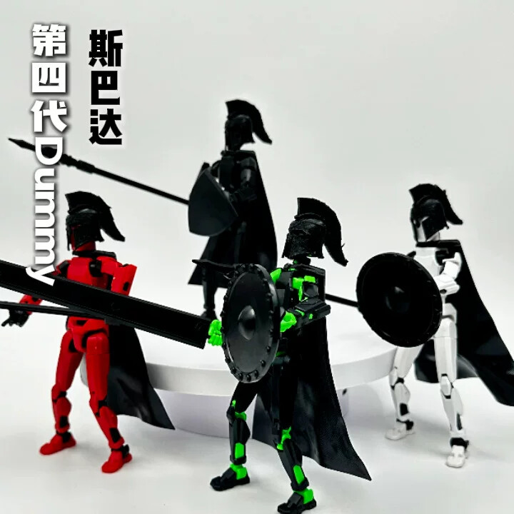 儿童玩具3D可动人偶斯巴