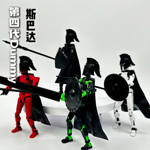 儿童玩具3D可动人偶斯巴