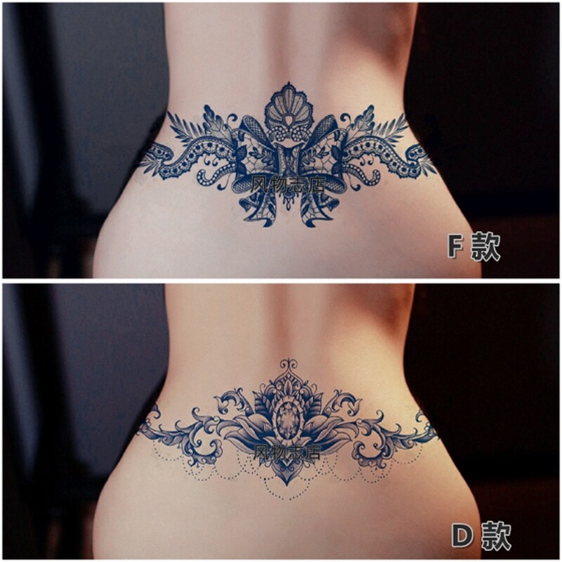 女生性感用品纹身贴大腿