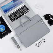 笔记本电脑包适用于联想小新戴尔华硕惠普小米苹果13.3寸14寸15.6寸男女手提单肩内胆包会议包公文包定制