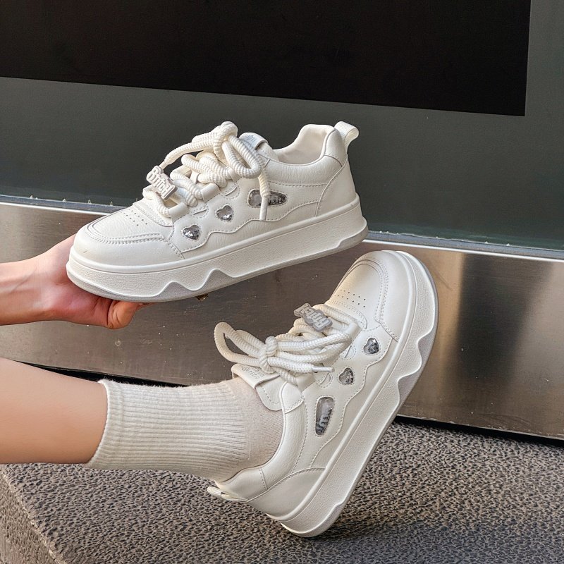 北院同学女鞋2025春季爆款小白鞋女休闲百搭厚底板鞋女士运动鞋子,女鞋,休闲板鞋,淘宝优惠券,粉丝福利购,淘宝优惠卷