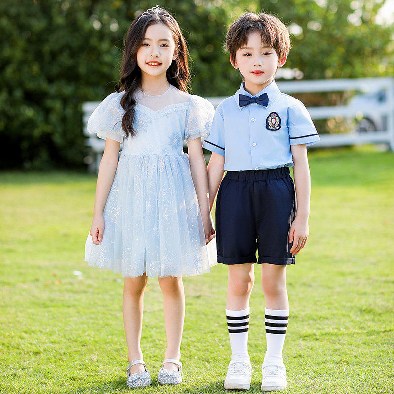 六一儿童表演出服男女童蓬蓬裙主持人礼服大合唱幼儿园毕业照班服
