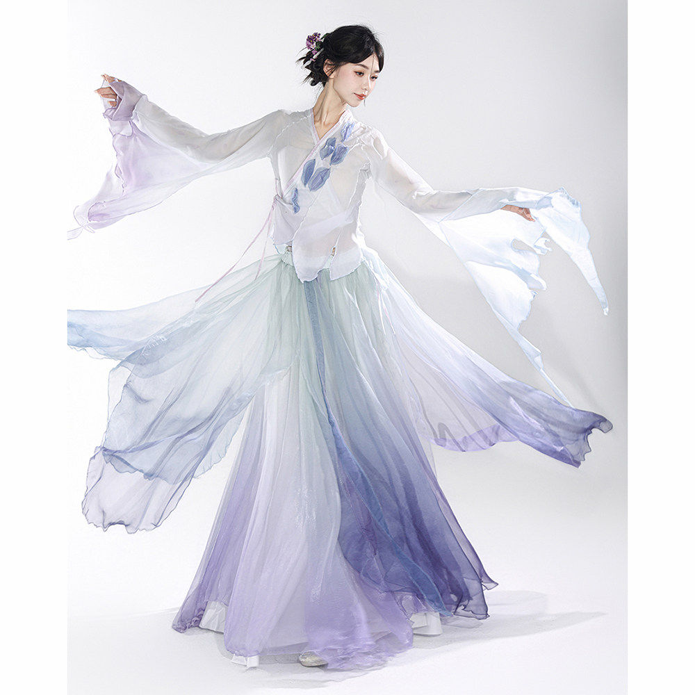 舞魅古典舞飘逸舞蹈服紫