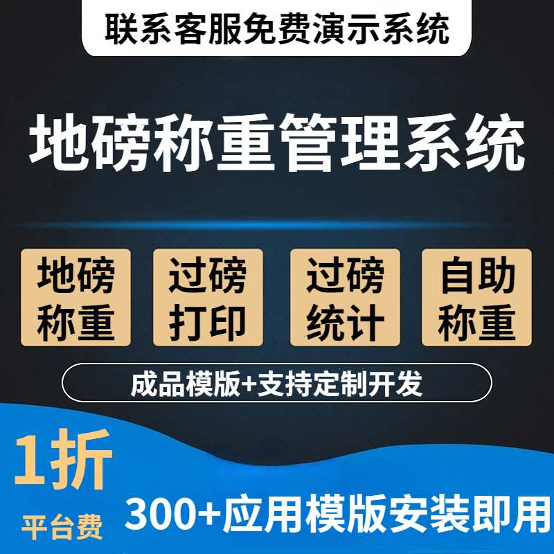 地磅称重管理系统汽车卡车过磅工地电子ERP车辆出库软件定制开发