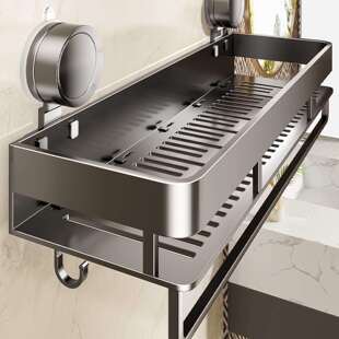 吸盘置物架卫生间浴室厕所洗漱台墙上收纳免打孔收纳架收纳柜