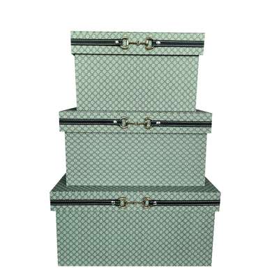 软装样板房花色收纳盒衣帽间橱柜皮质盒子工艺品摆件样板房收纳盒