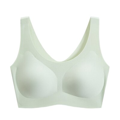 高端固定杯无痕美背胸罩内衣小胸聚拢收副乳背心式无钢圈运动文胸